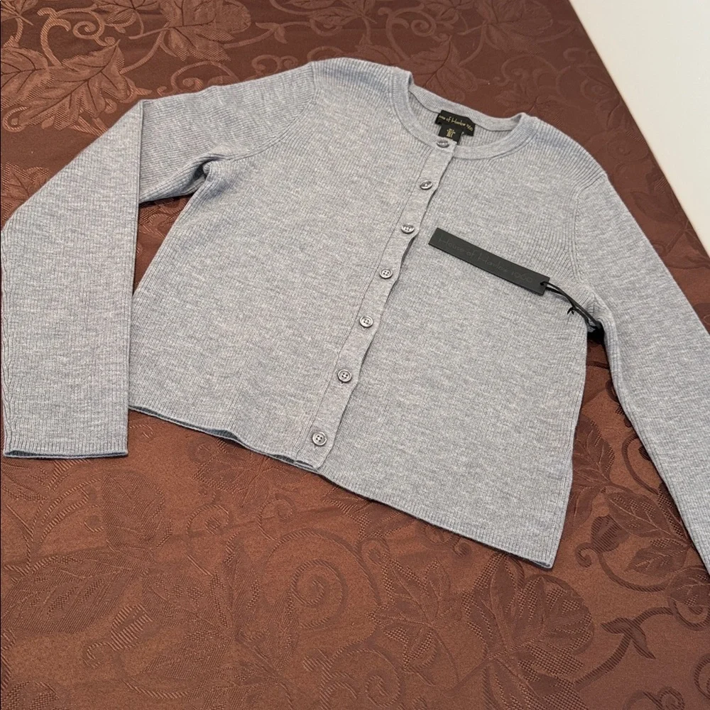 House of Harlow 1960 Merino Wool Cropped Cardigan. Ladies L - Picture 4 of 14